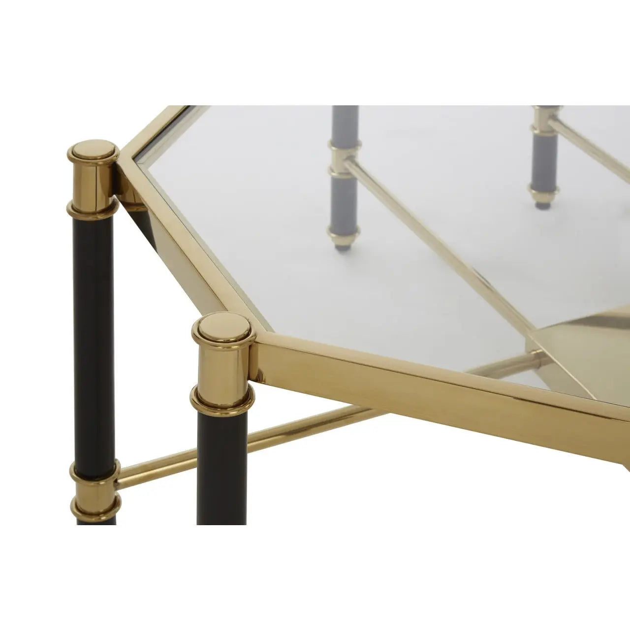 Aleesia Champagne Finish Coffee Table Coffee Table