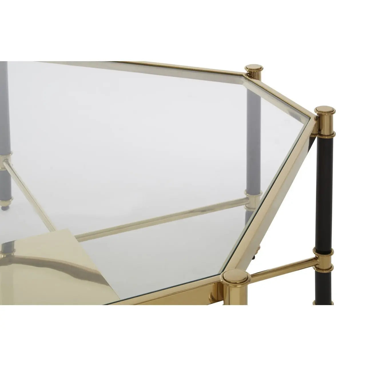 Aleesia Champagne Finish Coffee Table Coffee Table