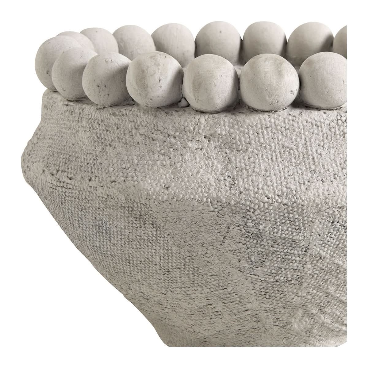 Blanc d’Ivoire Aléo Light Grey Cement Planter Large - CLEARANCE - BRAND NEW BOXED   Nicholas John Interiors