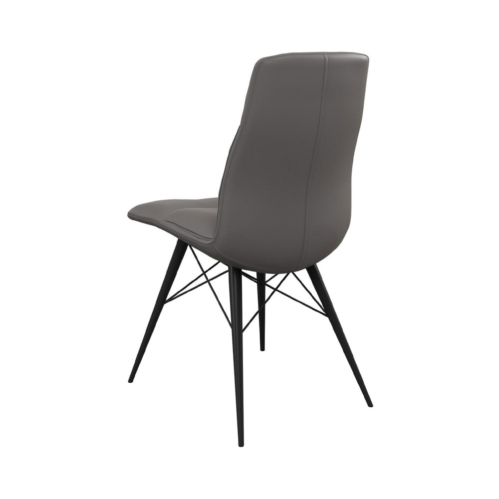 Alesia Set of 2 Dining Chairs in Grey Dining Chair