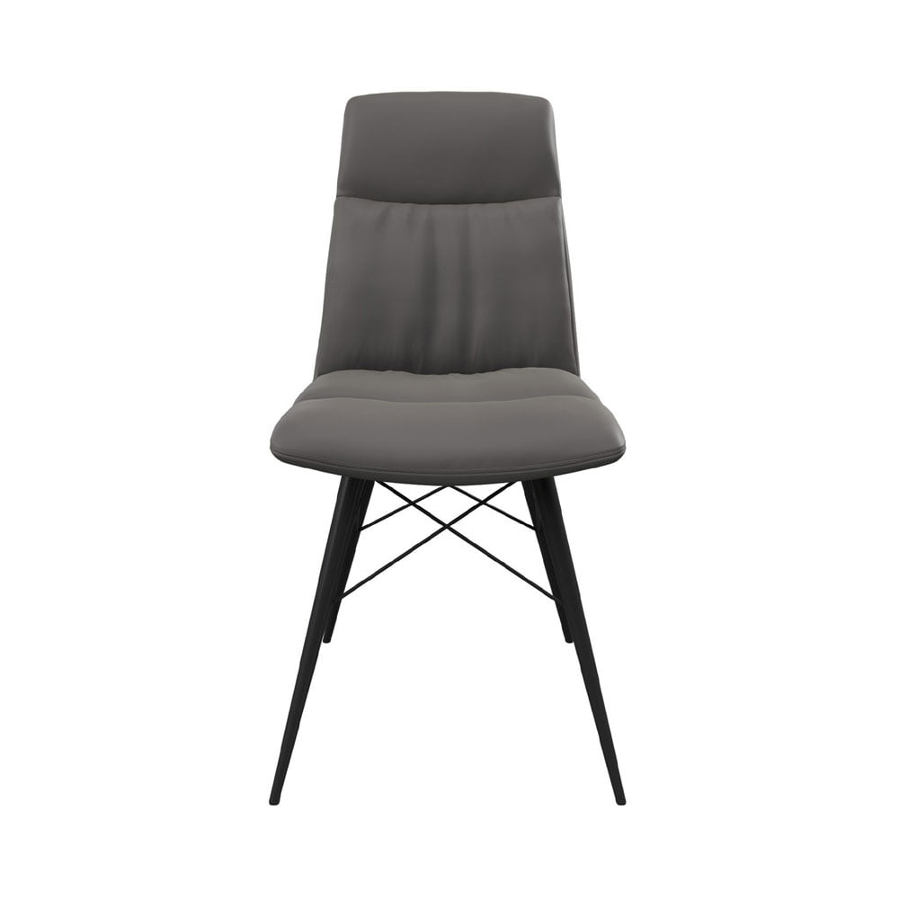 Alesia Set of 2 Dining Chairs in Grey Dining Chair