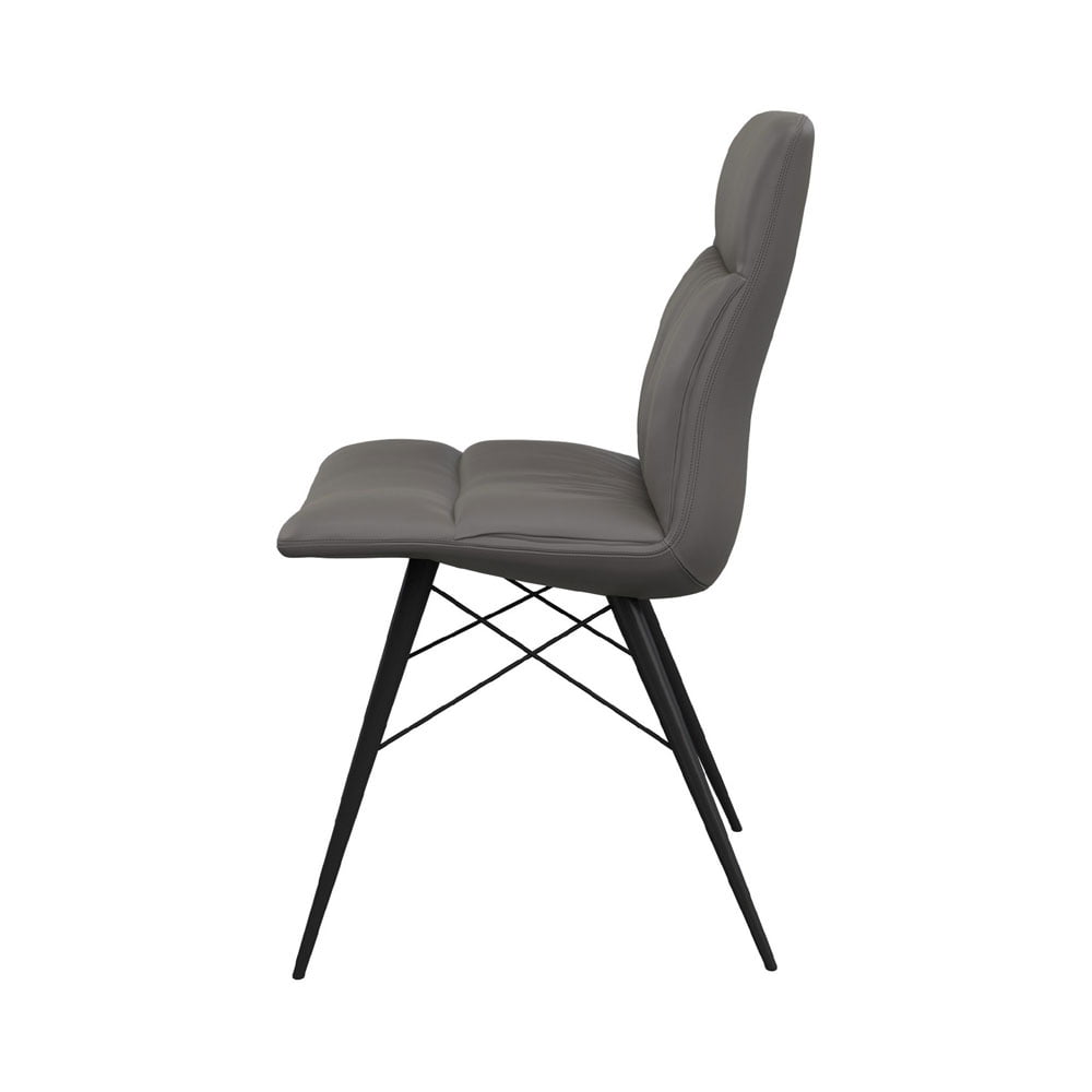 Alesia Set of 2 Dining Chairs in Grey Dining Chair