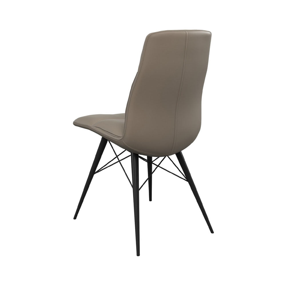 Alesia Set of 2 Dining Chairs in Taupe Dining Chair