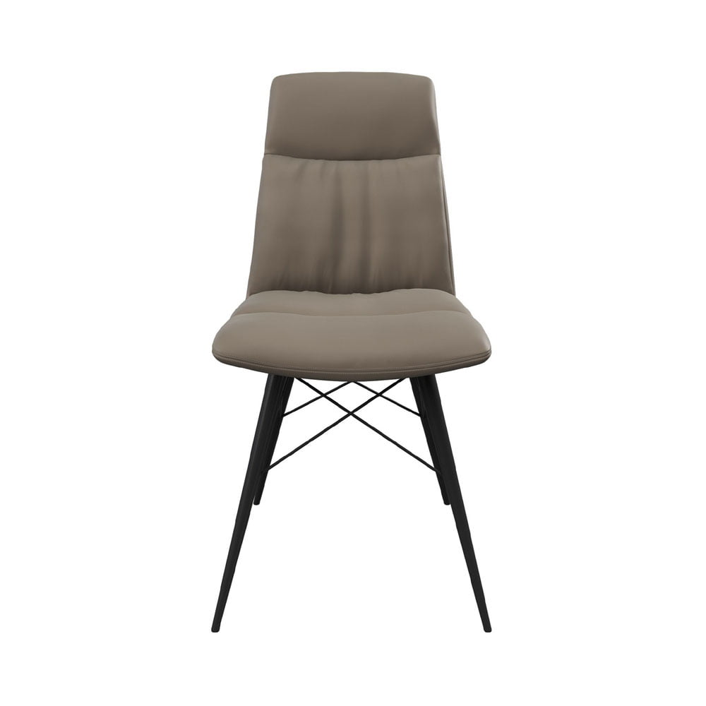 Alesia Set of 2 Dining Chairs in Taupe Dining Chair