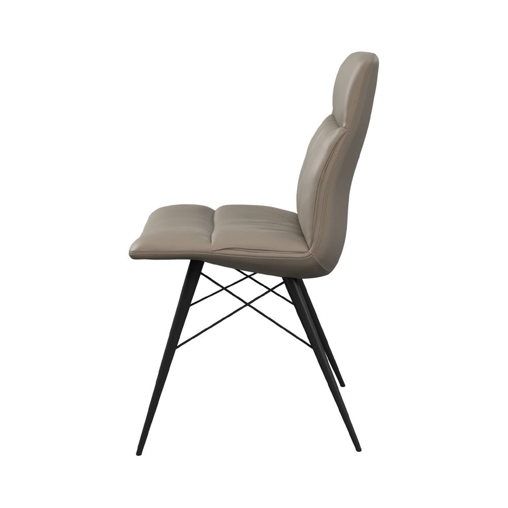 Alesia Set of 2 Dining Chairs in Taupe Dining Chair