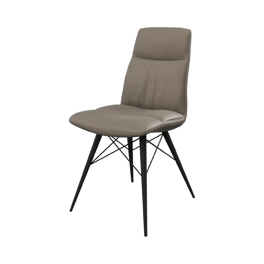 Alesia Set of 2 Dining Chairs in Taupe Dining Chair