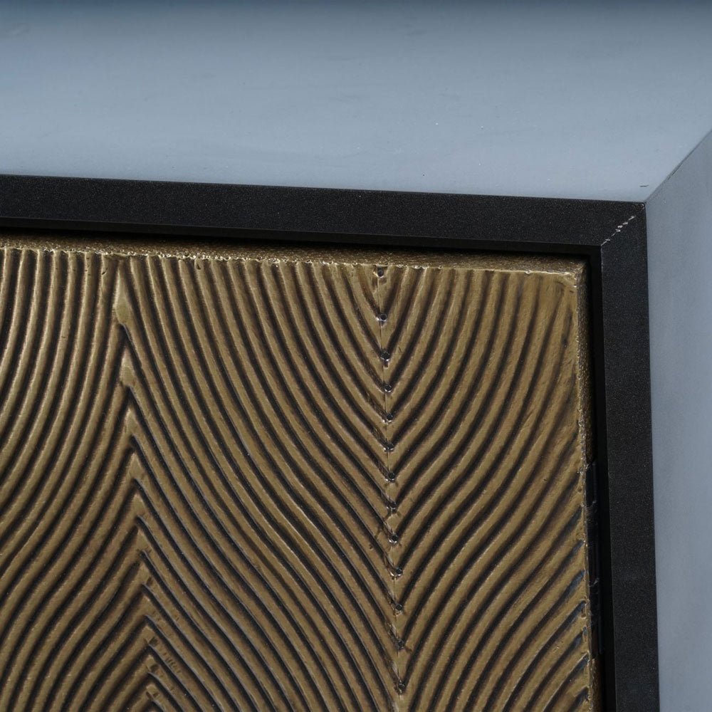Amabel Embossed 2 Door Cabinet Cabinet