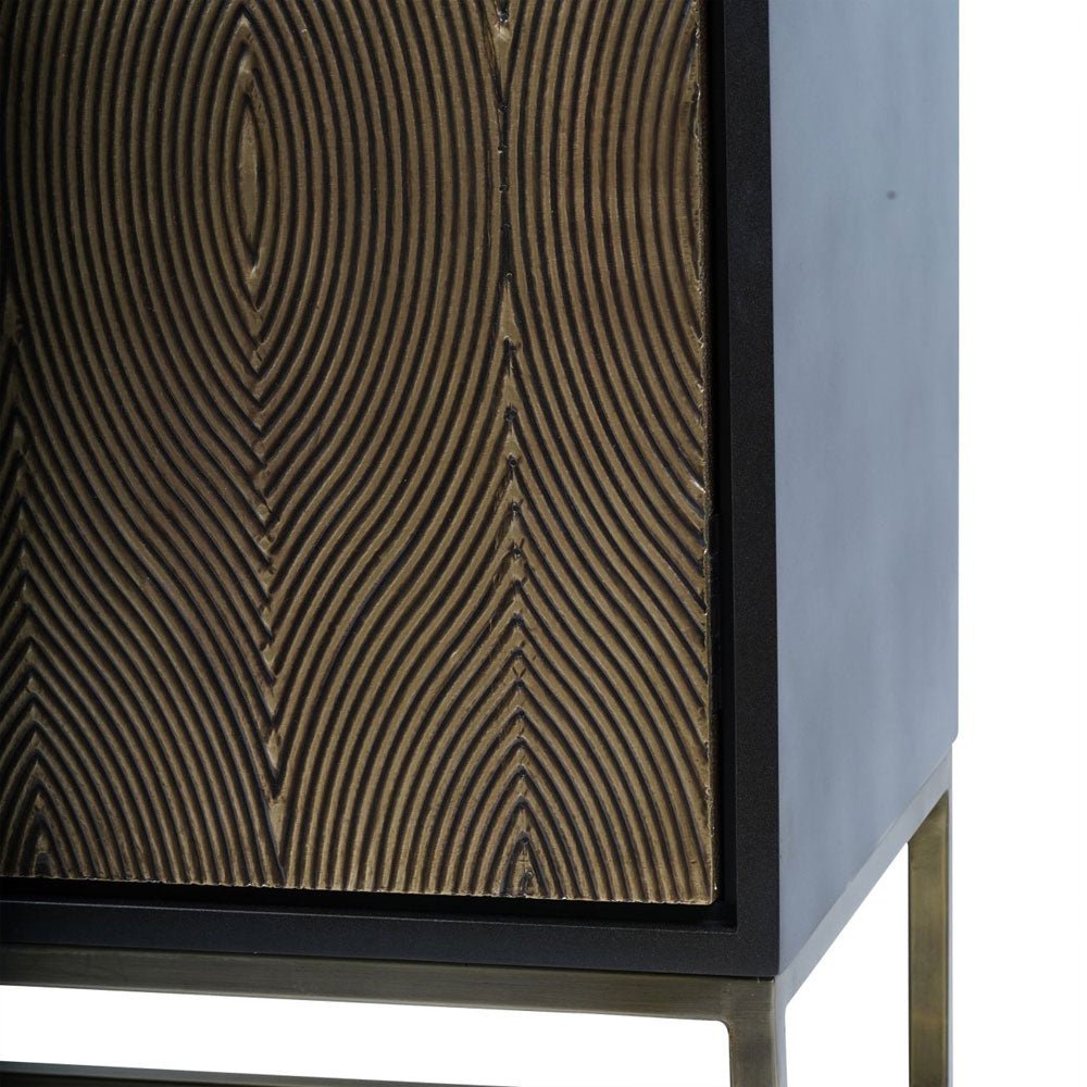 Amabel Embossed 2 Door Cabinet Cabinet