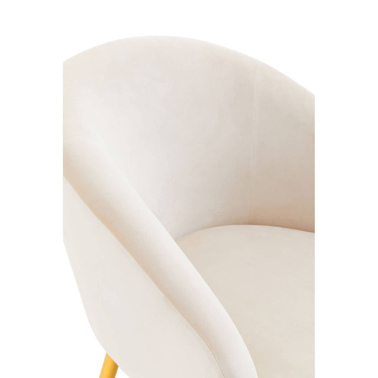 Amina Beige Chair and Footstool Accent & Armchairs