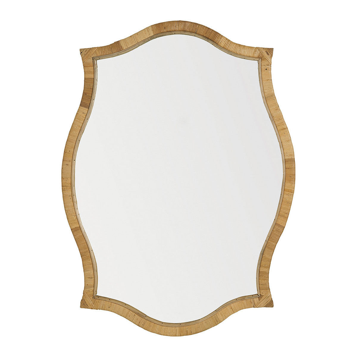 Blanc d'Ivoire Anna Rattan Mirror - CLEARANCE - BRAND NEW BOXED