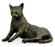 Jonathan Charles Antique Dark Bronze Cat