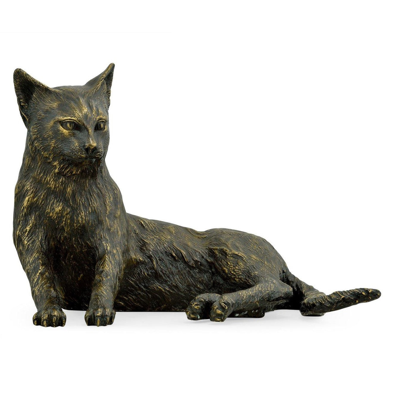 Jonathan Charles Antique Dark Bronze Cat