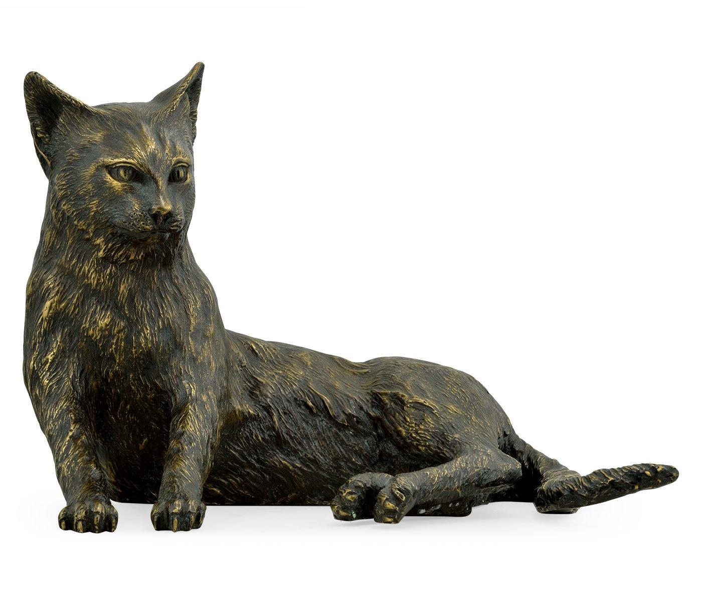 Jonathan Charles Antique Dark Bronze Cat