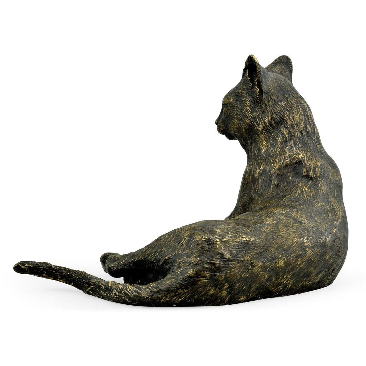 Jonathan Charles Antique Dark Bronze Cat