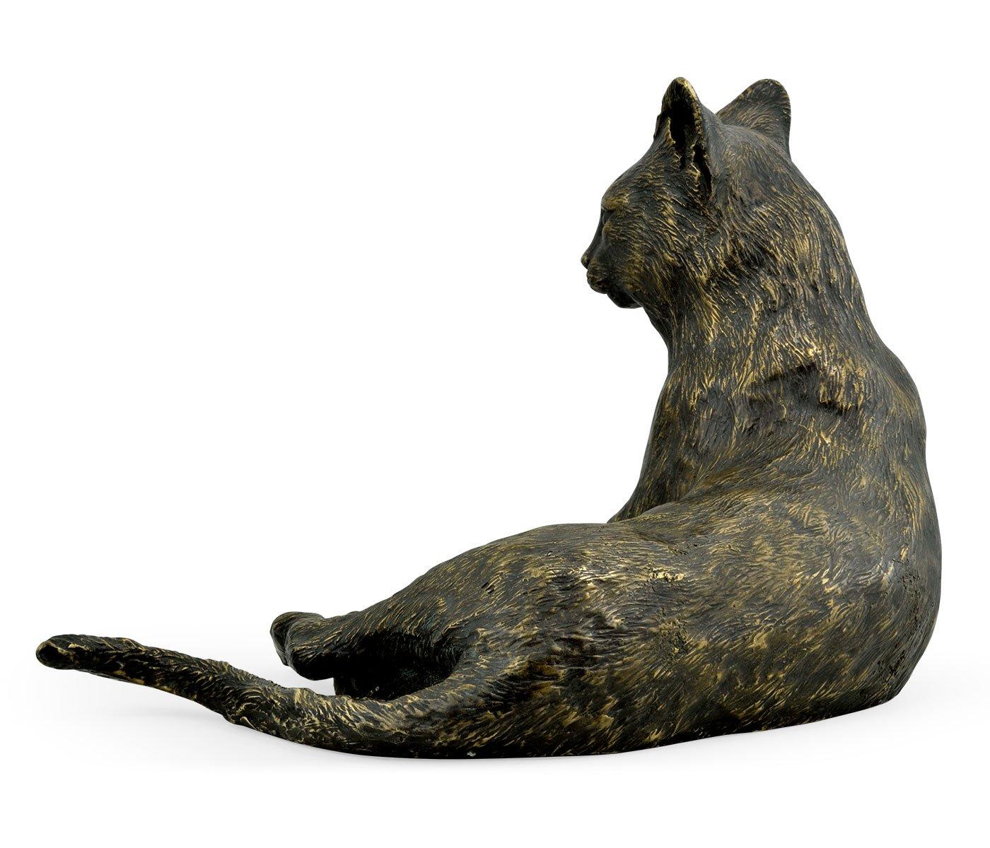 Jonathan Charles Antique Dark Bronze Cat