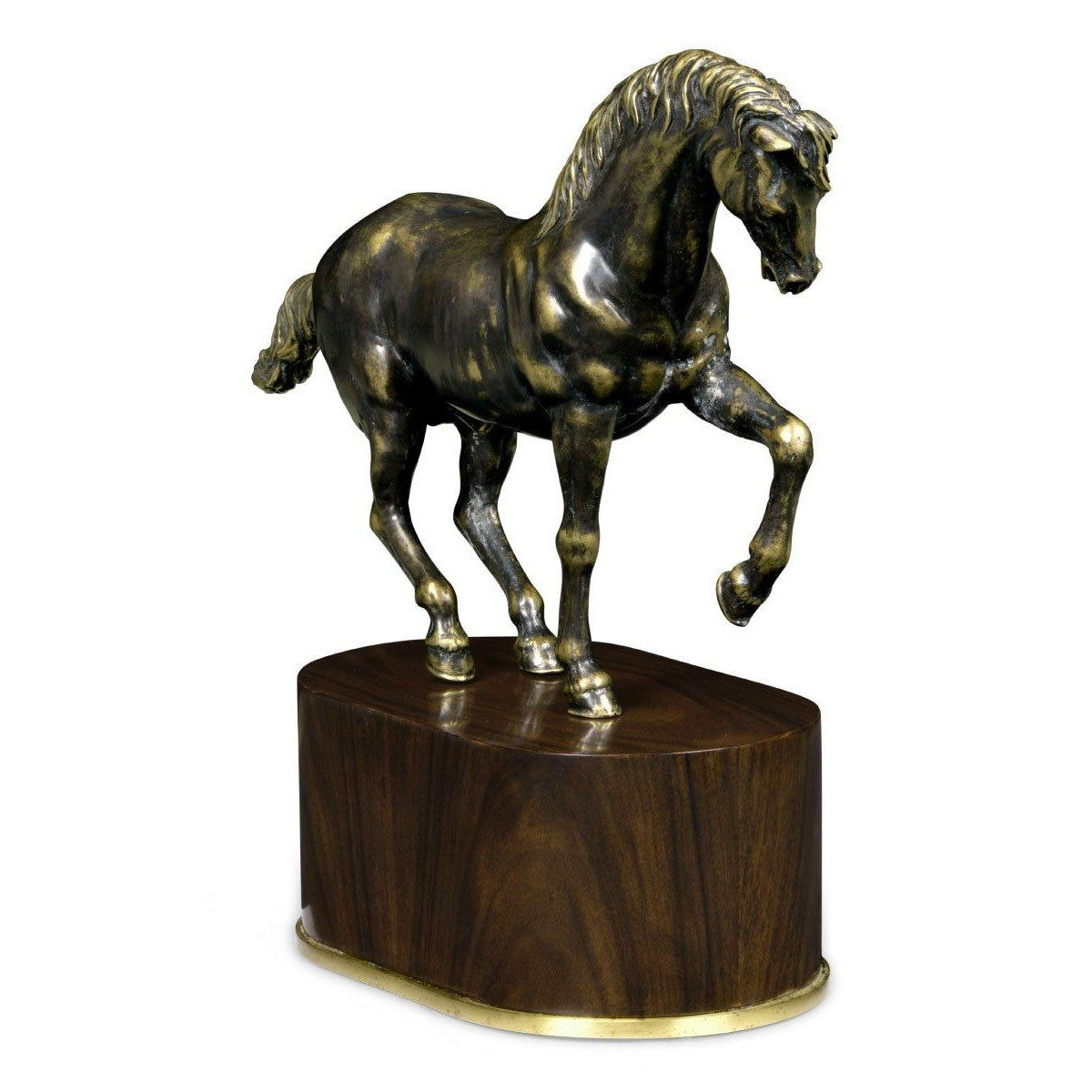 Jonathan Charles Antique Dark Bronze Horse