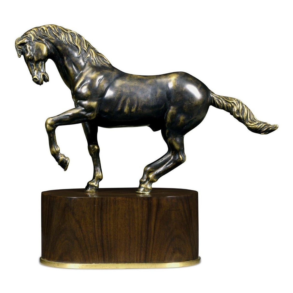 Jonathan Charles Antique Dark Bronze Horse