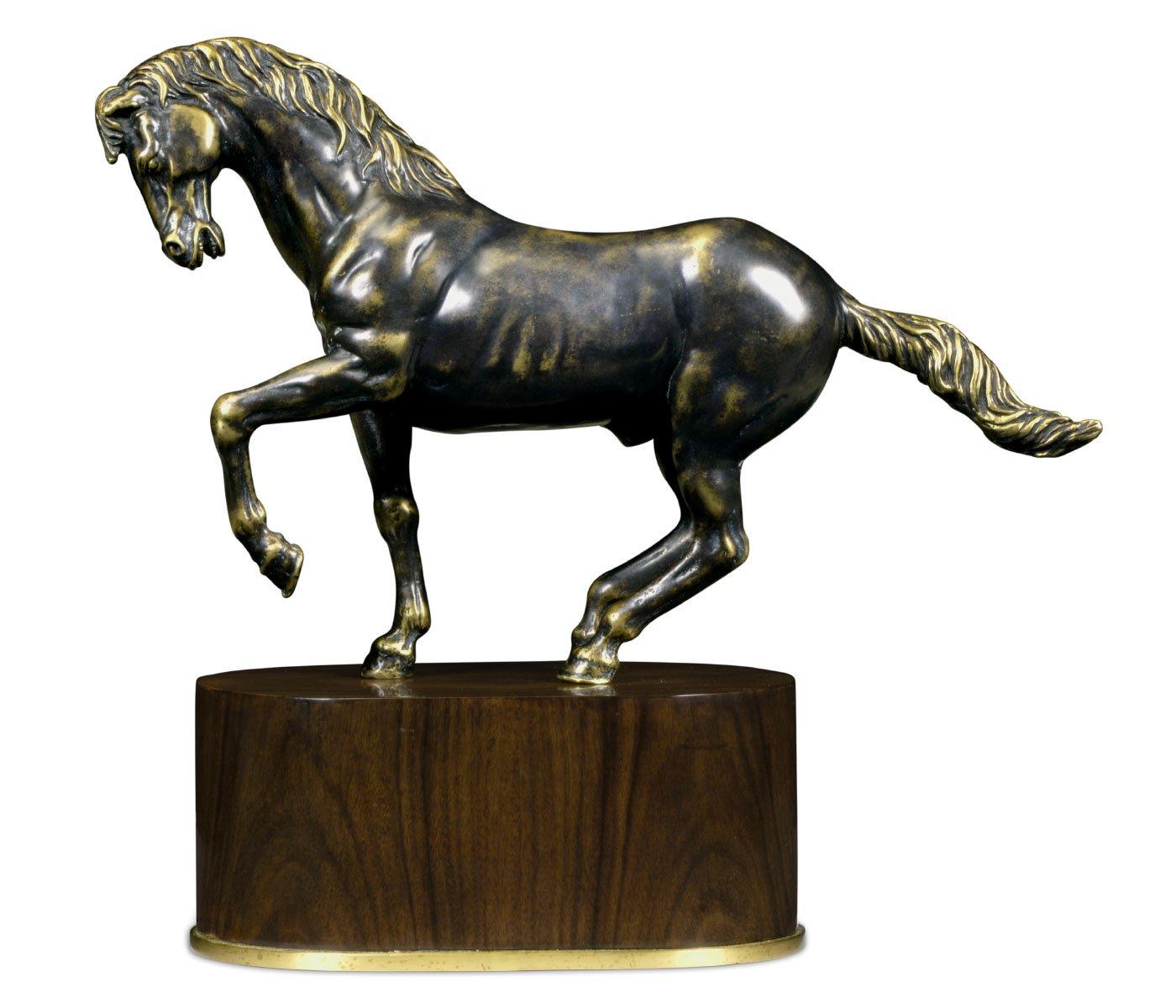 Jonathan Charles Antique Dark Bronze Horse
