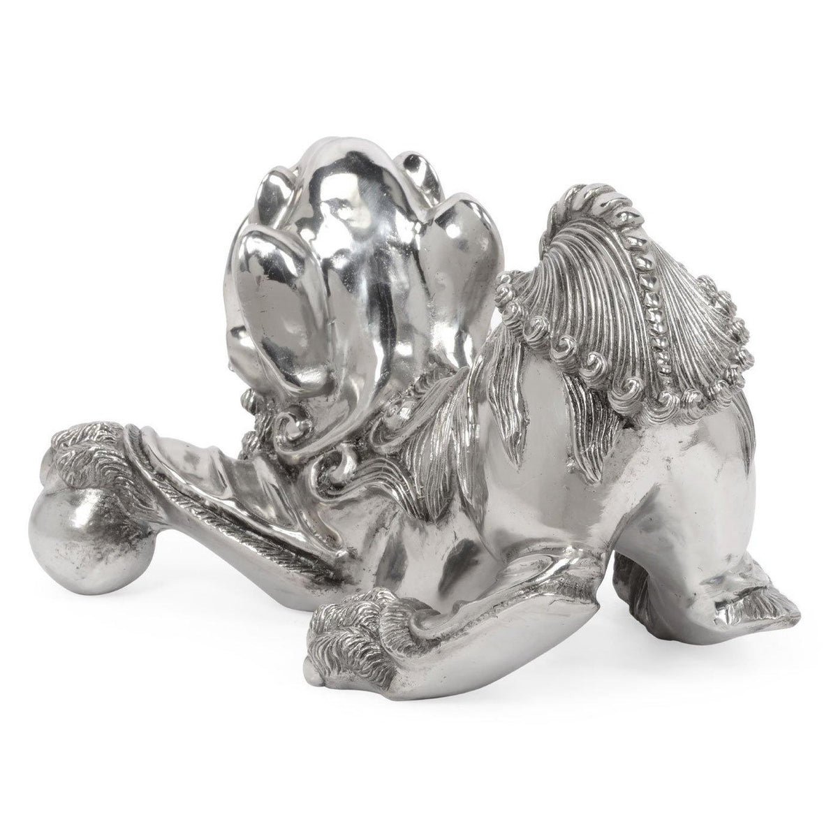 Jonathan Charles Foo Dog Ornament - Stainless Steel