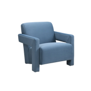 Twenty10 Design Apex Armchair in Blue-velvet  Nicholas John Interiors