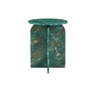 Arco Side Table in Green Marble Effect by Twenty10 Design  Nicholas John Interiors