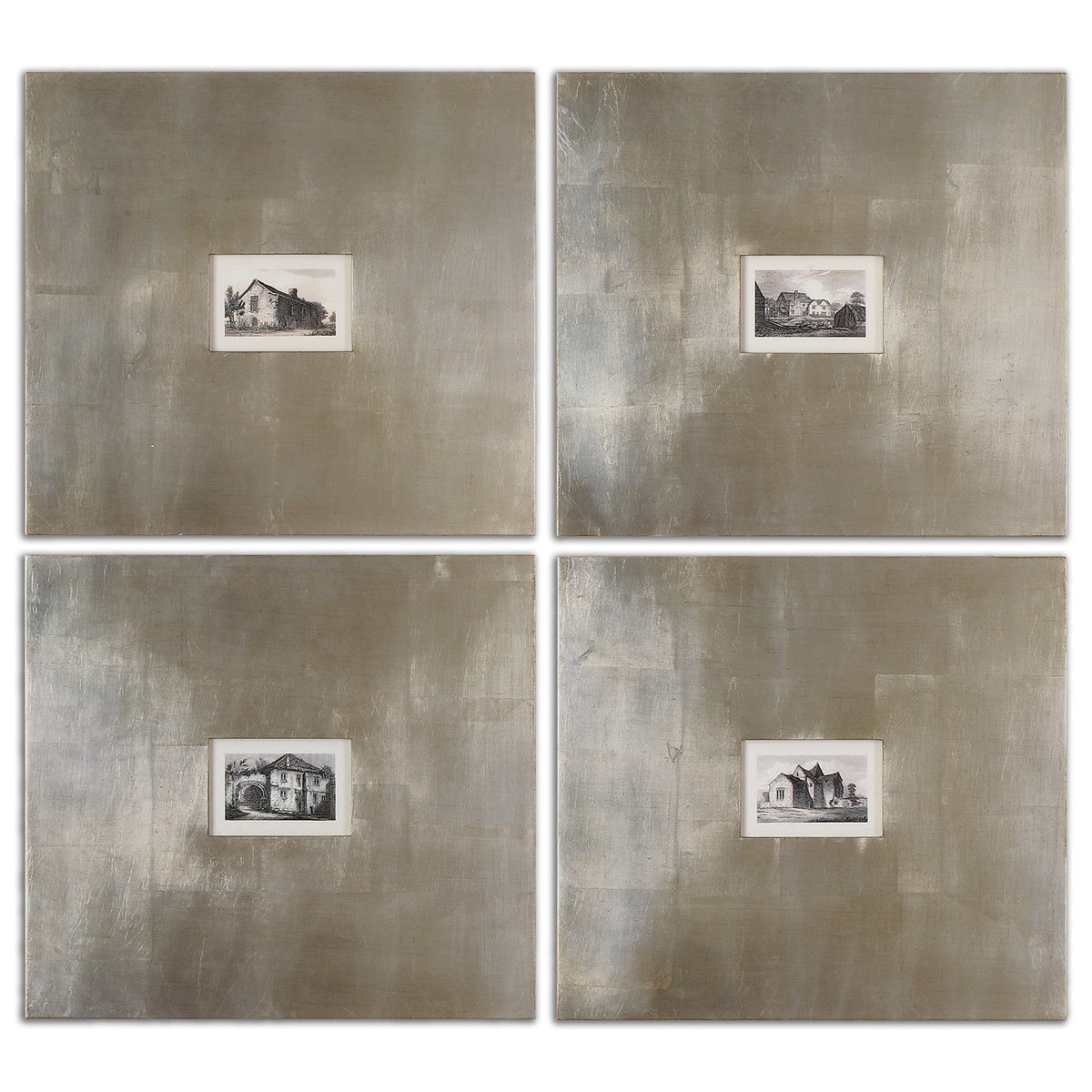  Historical Buildings Framed Art Set/4