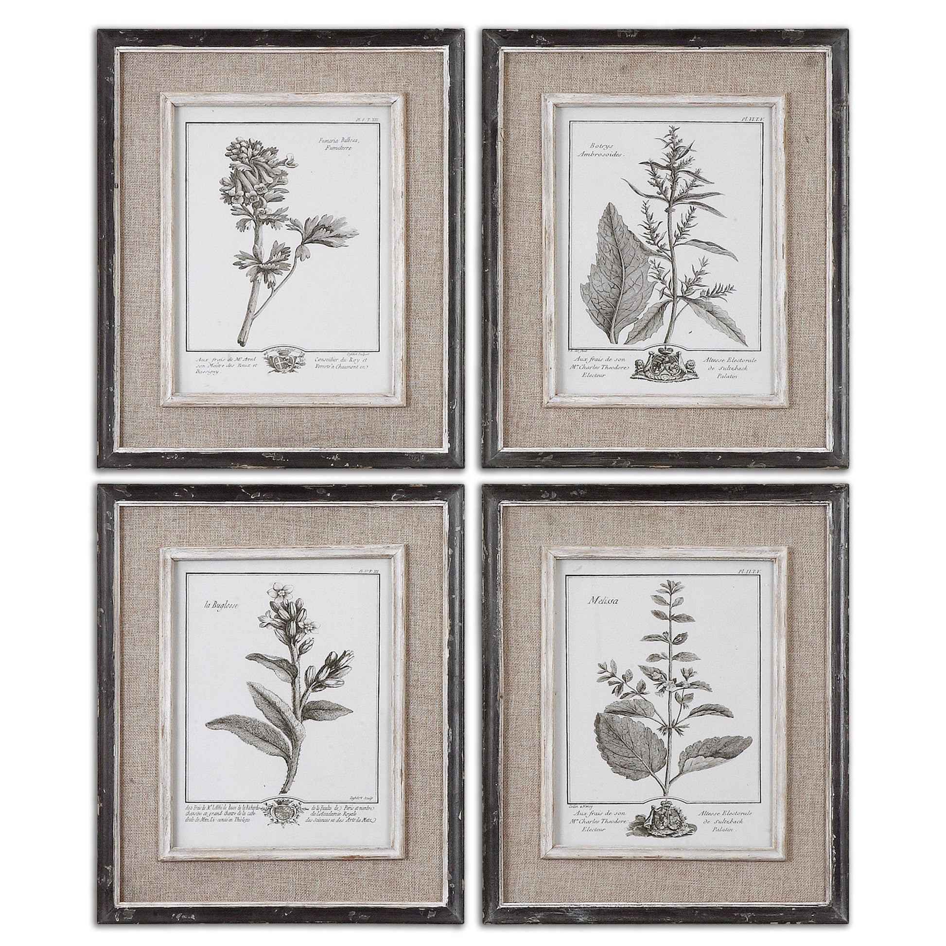  Casual Grey Study Framed Art Set/4