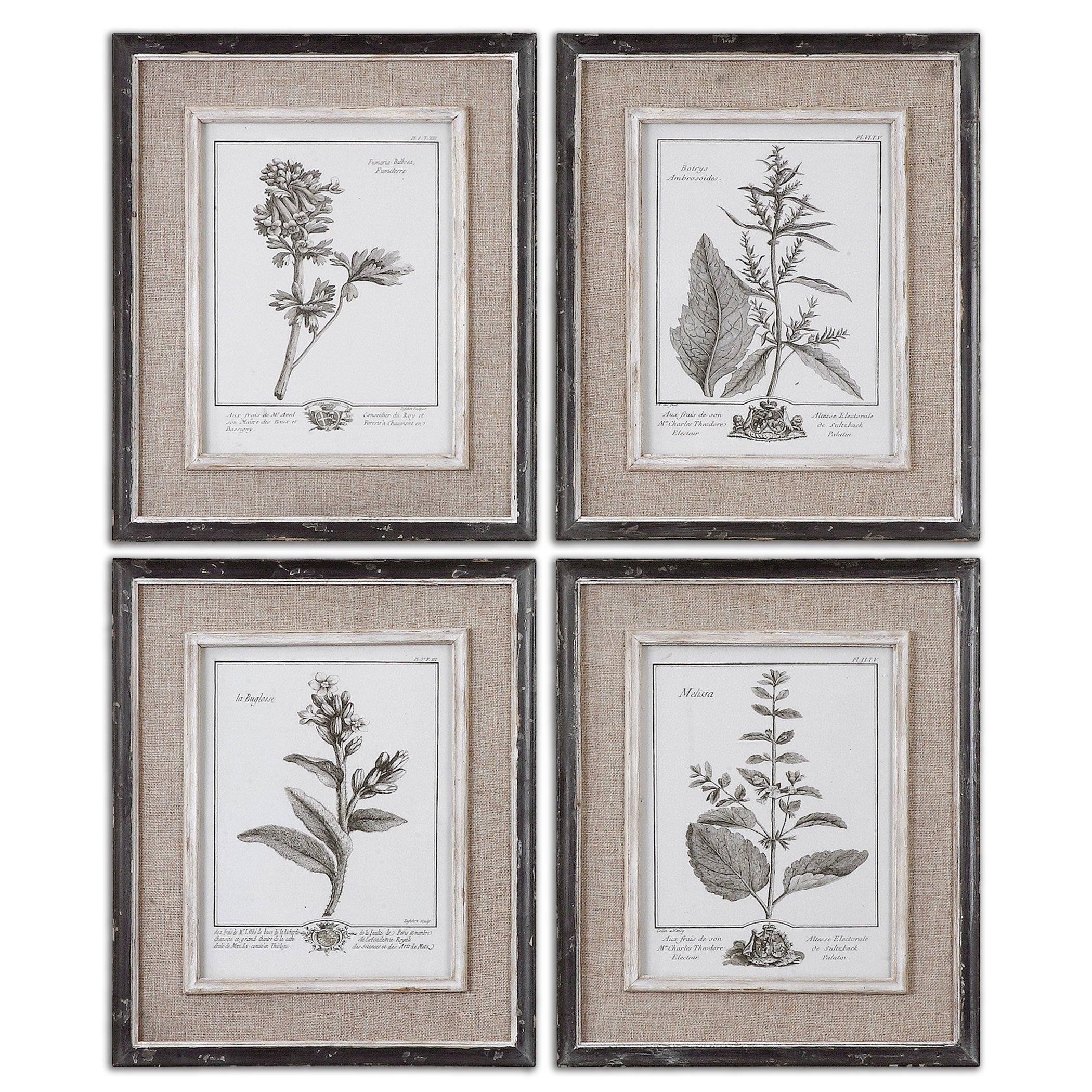  Casual Grey Study Framed Art Set/4
