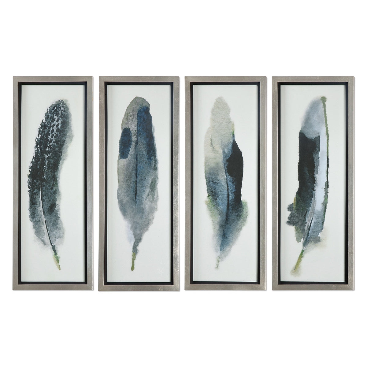  Feathered Beauty Prints, S/4