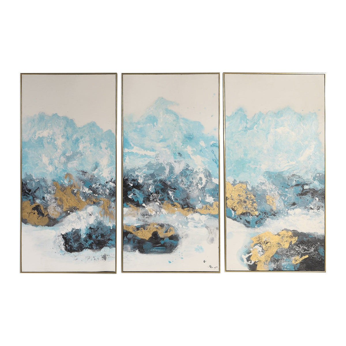  Crashing Waves Abstract Art, S/3