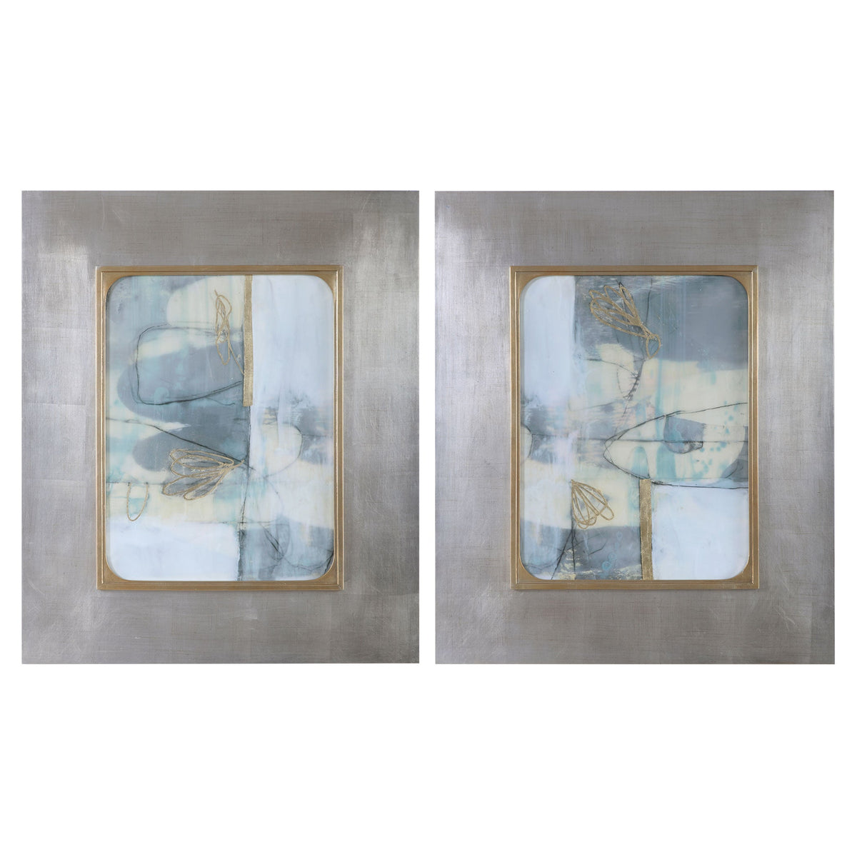  Gilded Whimsy Abstract Prints, S/2