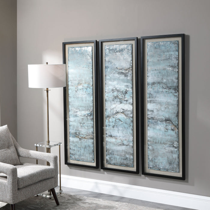 Uttermost Ocean Swell Painted Metal Shadow Box