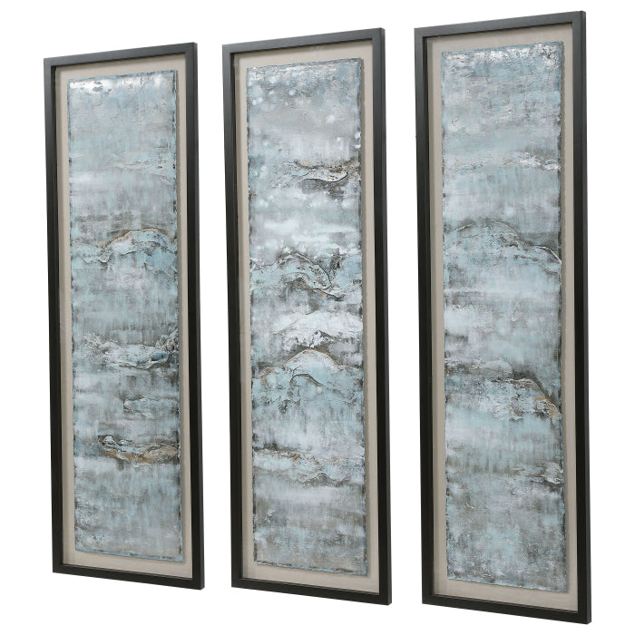 Uttermost Ocean Swell Painted Metal Shadow Box