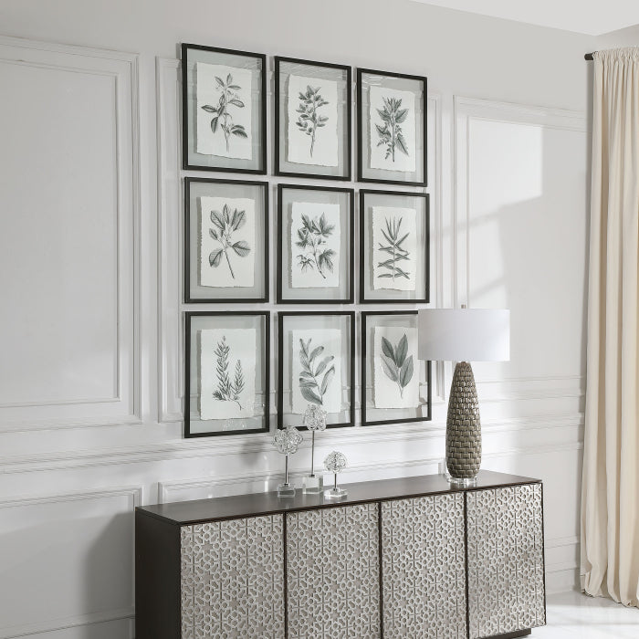 Uttermost Farmhouse Florals Framed Prints - Set of 9