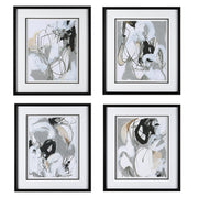  Tangled Threads Abstract Framed Prints, S/4