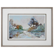  Morning Lake Watercolor Framed Print