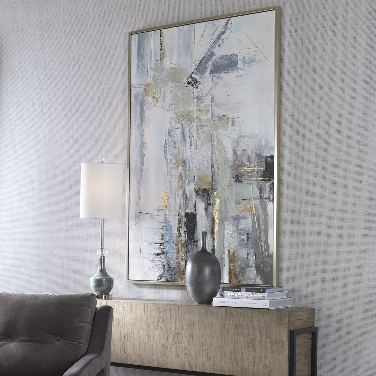 Uttermost Natural Springs Hand Painted Canvas Art
