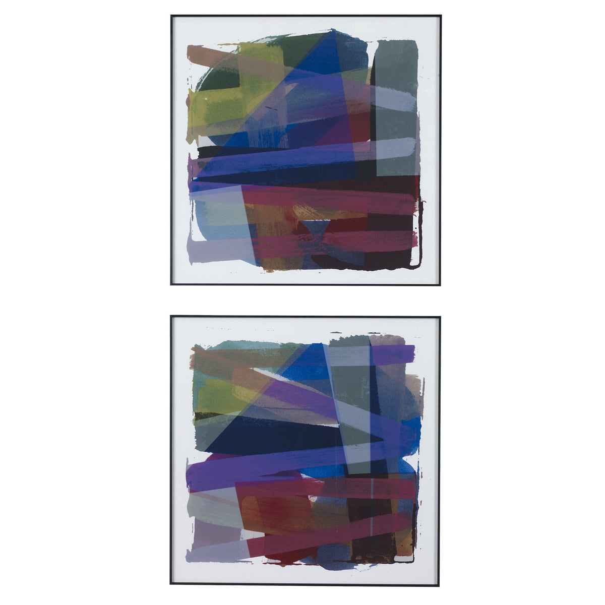 Vivacious Abstract Framed Prints, Set/2