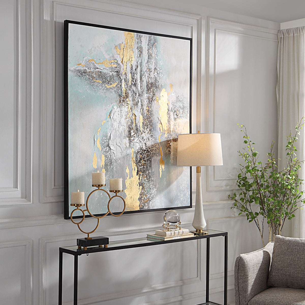 Uttermost Uttermost Mountain Mist Hand Painted Canvas
