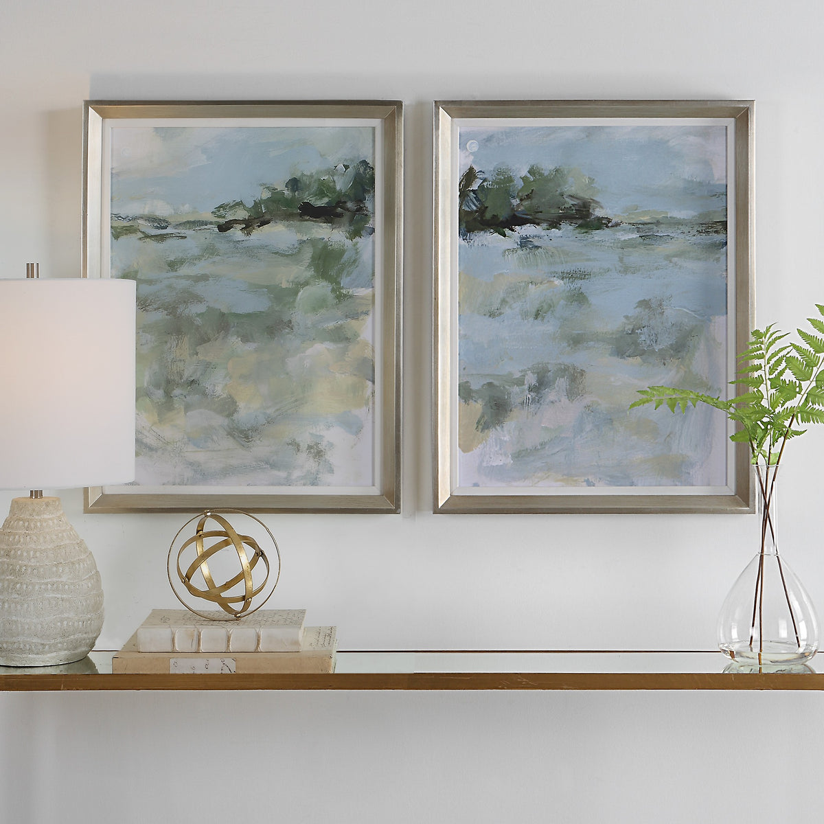 Uttermost Far Away View Framed Prints - Set of 2