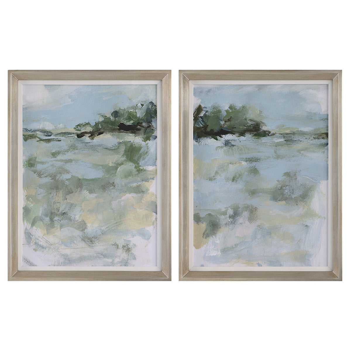  Far Away View Framed Prints, Set/2