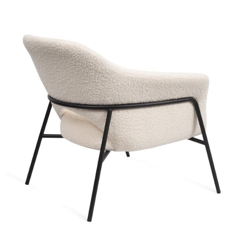 Tommy Franks Arteta Accent Chair in Polar Boucle   Nicholas John Interiors