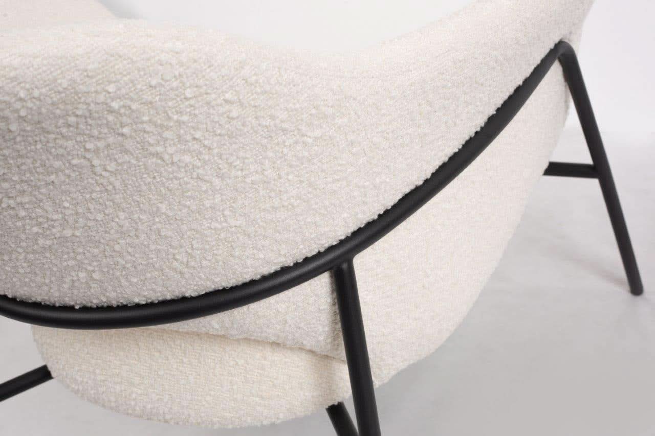 Tommy Franks Arteta Accent Chair in Polar Boucle   Nicholas John Interiors