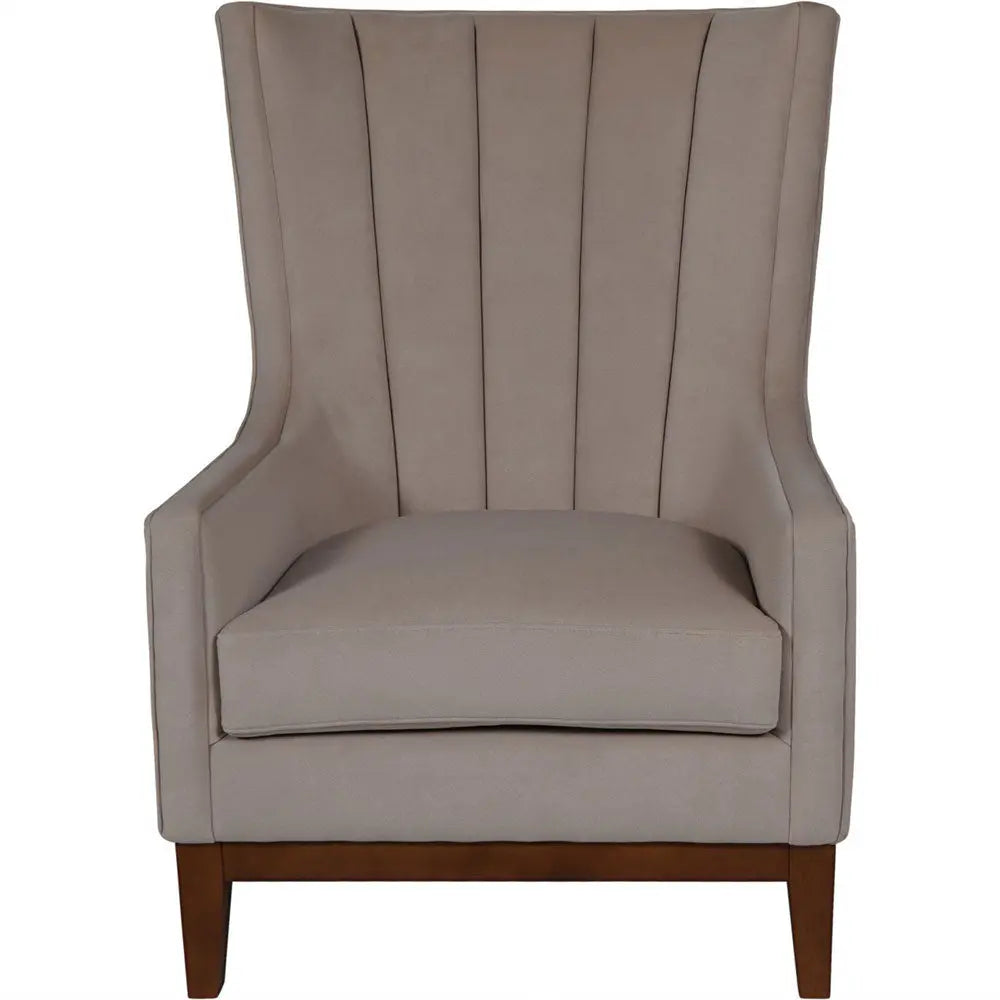 Ashbourne Taupe Upholstered Occasional Chair Accent & Armchairs