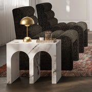 Ashford & Grey Archie Calacatta Large Side Table Side Table