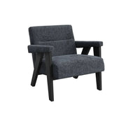 Ashford & Grey Avel Chair in Coal & Black Accent & Armchairs