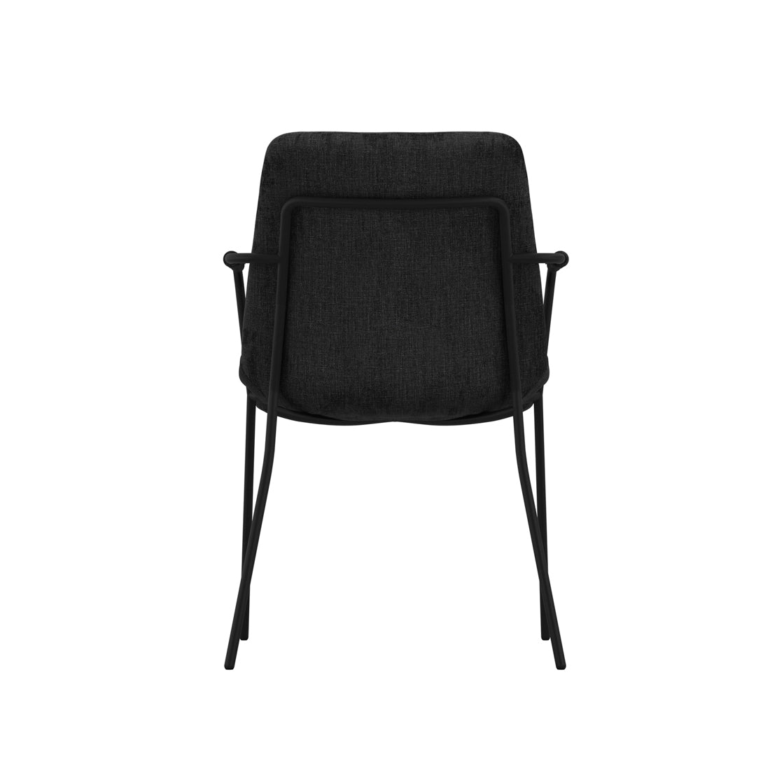Ashford & Grey Elio Black Dining Chair with Arms Nicholas John Interiors