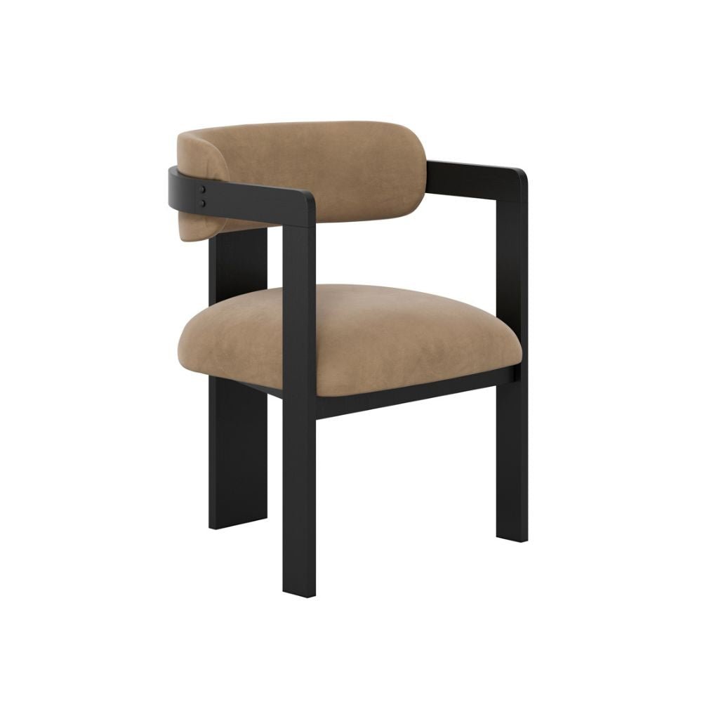 Ashford & Grey Maia Dining Chair in Mole & Black Nicholas John Interiors Ashford & Grey