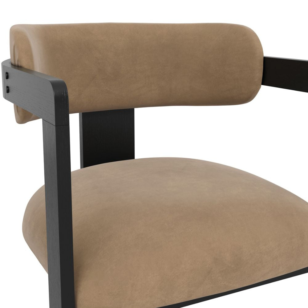 Ashford & Grey Maia Dining Chair in Mole & Black Nicholas John Interiors Ashford & Grey