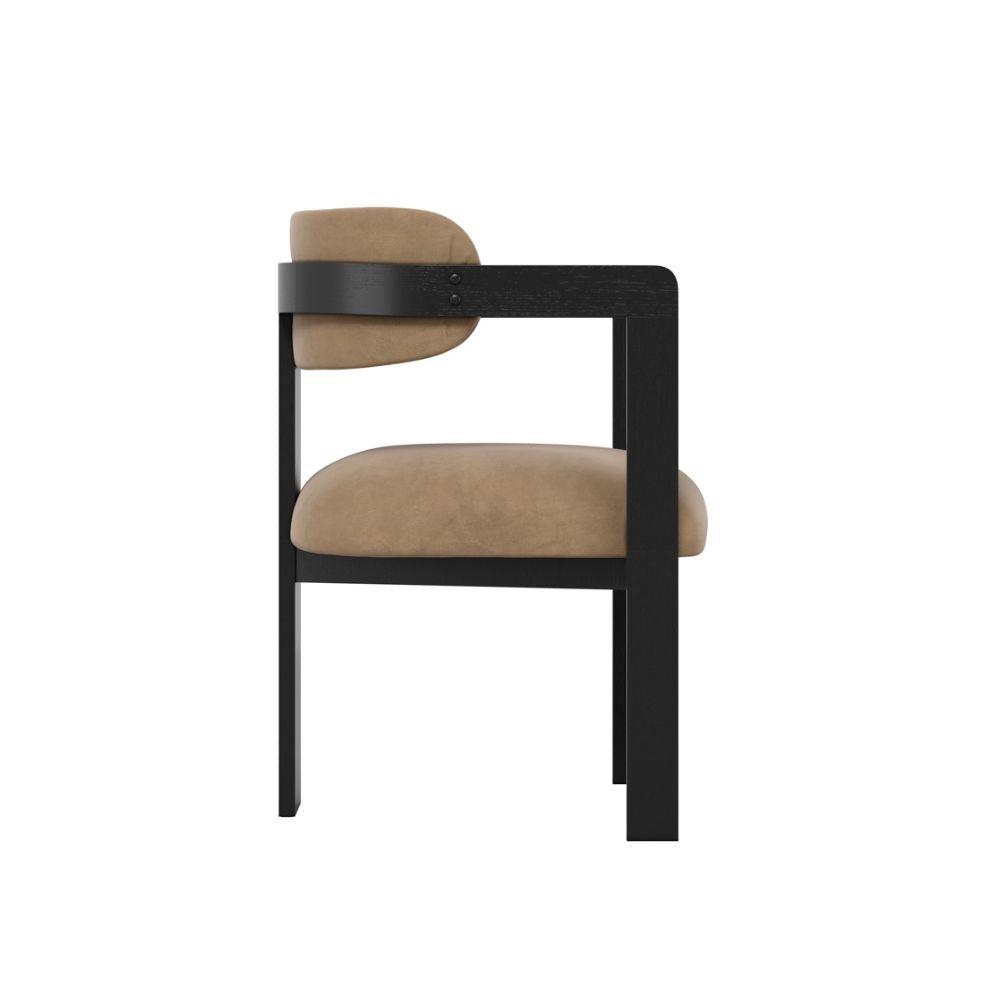 Ashford & Grey Maia Dining Chair in Mole & Black Nicholas John Interiors Ashford & Grey